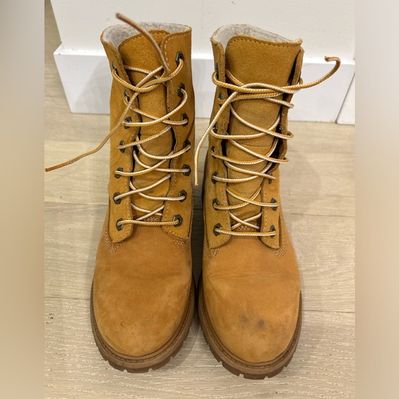 Timberland Wheat Nubuck Lace-Up Boots - Picture 4 of 9